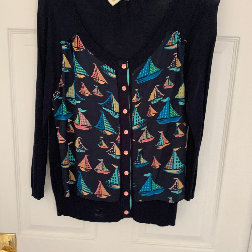 Anthropologie HWR sailboat sweater